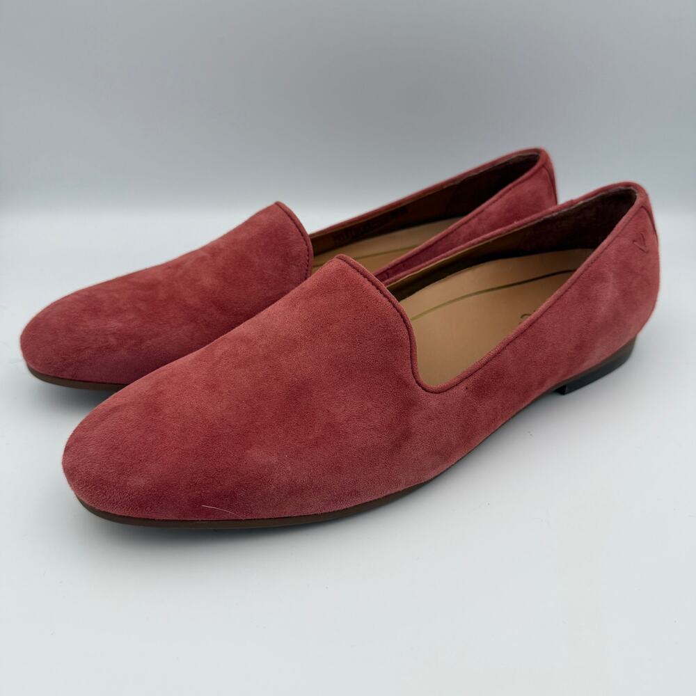 Vionic Dusty Rose Suede Loafers Women's 11 NWOT